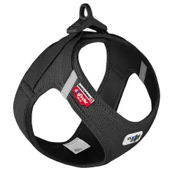 Arnés Curli Vest Clasp Air-Mesh negro para perros - Talla M: 43,4 - 49 cm de pecho