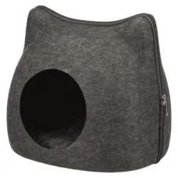 Trixie Refugio Acogedor Gato 38 × 35 × 37 Cm - Gris Antracita - Para Gatos