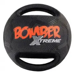 Pelota De Goma Zeus Xtreme Bomber 17.8 Cm - Negro Y Naranja - Para Perros