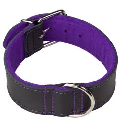 Arppe Superfelt Choppers Collar Negro con Púrpura para perros