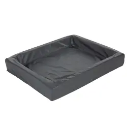 Cama hipoalérgica para perros - 120 x 100 x 15 cm (L x An x Al), gris