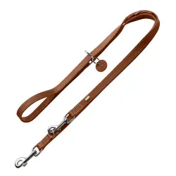 Correa ajustable HUNTER Aalborg coñac para perros - 200 x 1,5 cm (L x An)