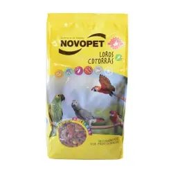 Novopet pienso para loros y cotorras