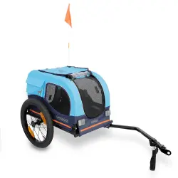 Remolque para bicicleta HAFENBANDE Cabby S para perros - 116 x 52 x 61 cm (L x An x Al) hasta 20 kg