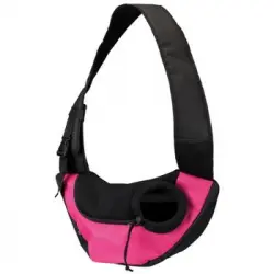 Bandolera Portamascotas Rosa Y Negra 28956 Trixie