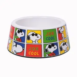 Comedero para perros de melamina Snoopy Joe Cool