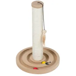 zoolove poste para gatos Scratch & Play con juguete - Natural