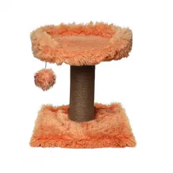 Catshion Flora Poste Rascador con Cama Durazno para gatos