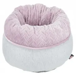 Trixie Junior Cama Redonda Gris con Lila para perros