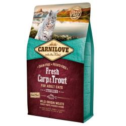 Carnilove Adult Sterilised Carpa y Trucha pienso para gatos