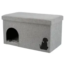 Trixie Kimy Cama Cueva Gris para perros y gatos