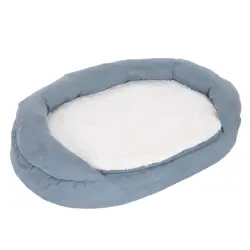 Cama ortopédica Memory ovalada para perros - Grande (gris)