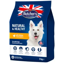 Butcher's Natural & Healthy con pollo pienso para perros - 3 kg