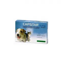 Elanco Capstar 1-11 Kg  para Perros Pequeños y Gatos, Kg 1-11 Kg