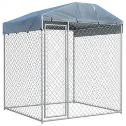 Perrera De Exterior Con Toldo 193x193x225 Cm Vidaxl