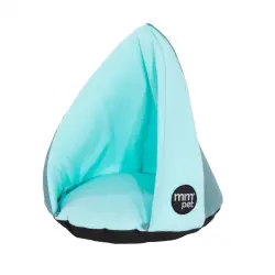 MMPET CAMA NICHO TRIANGULAR TURQUESA PARA GATOS