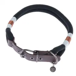 Collar Nomad Tales Spirit ébano para perros - M: 40 - 46  cm contorno de cuello, 35 mm (An)