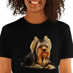 Mascochula camiseta mujer personalizada con tu mascota negra