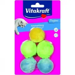 Pelotas De Felpa Vitakraft For You - Gato - X 5