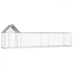 Gallinero De Acero Galvanizado 5x1x1,5 M Vidaxl