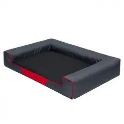 Cama Para Perro Victoria Talla Xxl: 118x78x20 Grafito Y Negro