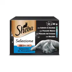 Sheba Selezione Pescados Salsa en Bolsita para Gatos - Multipack