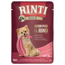 RINTI Gold 10 x 100 g - Pollo Puro y Vacuno