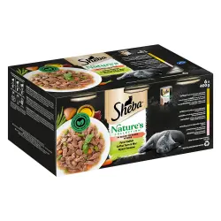 Sheba Nature's Collection Multireceta 6 x 400 g - Deliciosa variedad en salsa