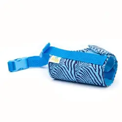 Bozal Pamppy con velcro Cebra Azul para perros