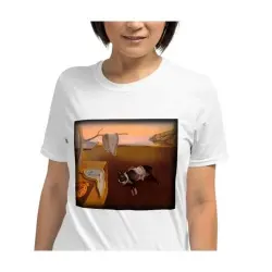 Mascochula camiseta mujer mola dalí personalizada con tu mascota blanco