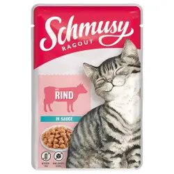 Schmusy Ragout en salsa 12 x 100 g - Vacuno