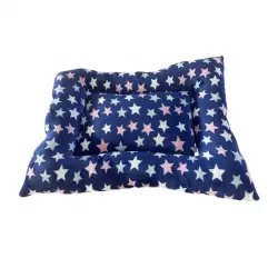 Cama de Mascota Modelo A con Felpa. Modelo Estrellas. 60 x 45 cm