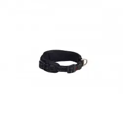 Rogz padded collar acolchado negro para perros