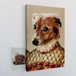 Pet Story Retrato Personalizado de Mascota Lienzo Duquesa