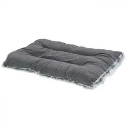 Cama Para Perro De Terciopelo Gris 45 X 60 Cm Ergani