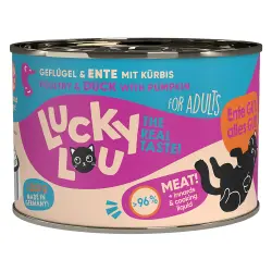 Lucky Lou Adulto 6 x 200 g - Aves de corral y pato