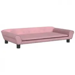 Cama Para Perros De Terciopelo Rosa 100x50x21 Cm Vidaxl