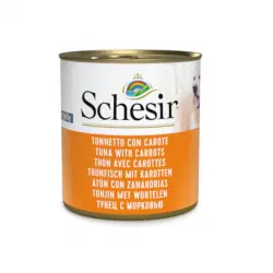 Schesir Adult atún con zanahorias lata para perros