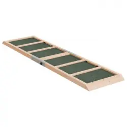 Rampa Para Perros Madera Maciza De Abeto Verde 120x30 Cm Vidaxl