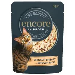 Encore en bolsitas 16 x 70 g comida húmeda para gatos - Pollo y arroz integral