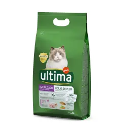 Ultima Esterilizado Bolas de pelo pienso para gatos - 3 kg