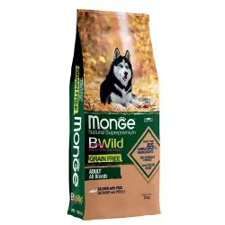 Monge Bwild Grain Free Todas las razas Salmón y guisantes - 12 kg