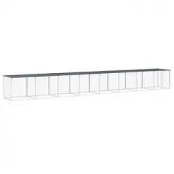 Gallinero Con Techo Acero Galvanizado Antracita 803x98x90 Cm Vidaxl