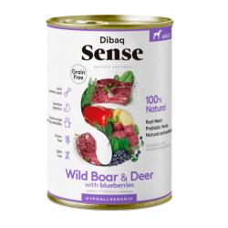 Dibaq Sense Grain Free Ciervo y Jabalí Lata para perros adultos