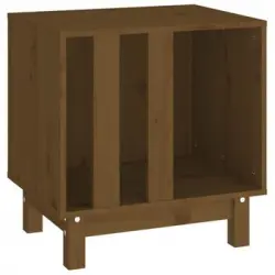 Cama Para Perros Madera Maciza Pino Marrón Miel 50x40x52 Cm Vidaxl