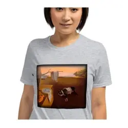 Mascochula camiseta mujer mola dalí personalizada con tu mascota gris