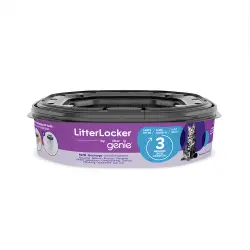 Cubo LitterLocker® by Litter Genie para desechar la arena - 2 x Cartucho de recambio (NO INCLUYE el cubo LitterLocker® )