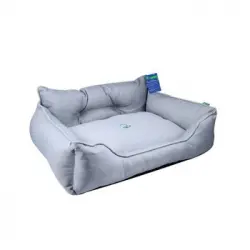 Cama Mascota 65x50x20cm Poliester Gris Benetton