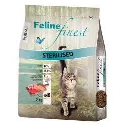 Porta 21 Feline Finest Sterilised con pollo y pescado - 2 kg