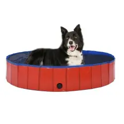 Vidaxl piscina refrescante rojo para perros